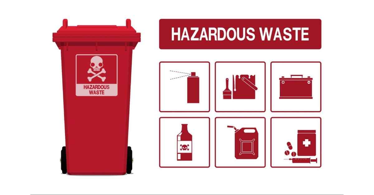 Hazardous waste to remove.