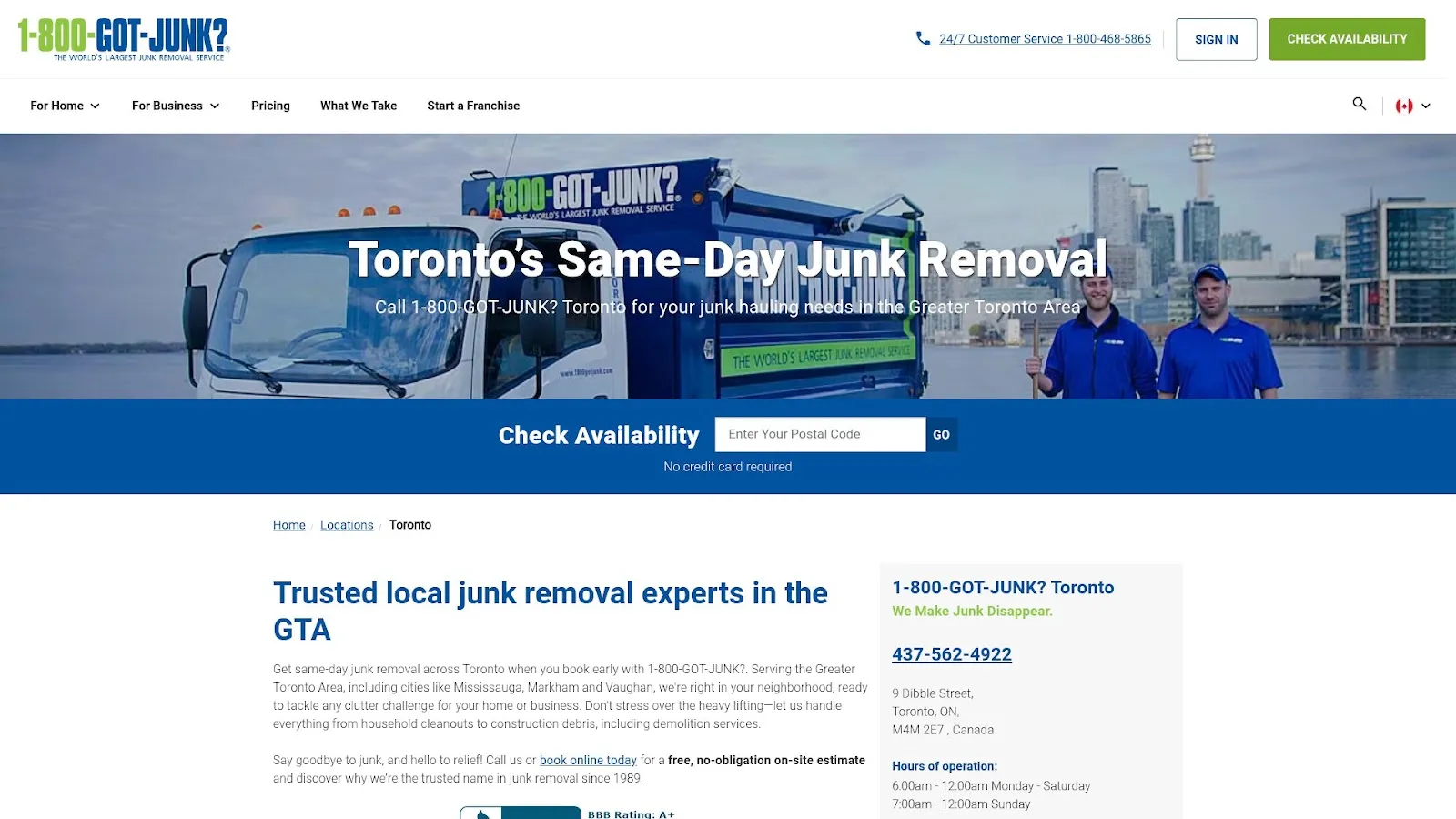 Another solution for junk removal Toronto: 1-800-GOT-JUNK?