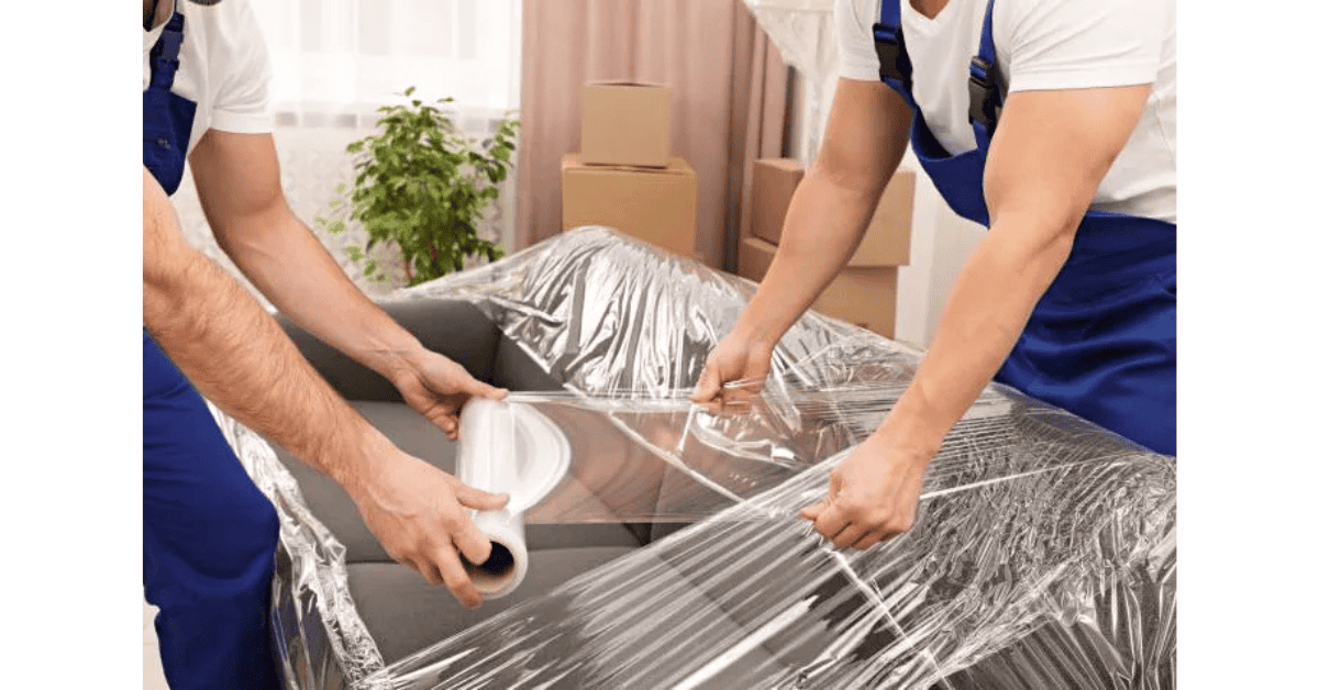 Proper wrapping ensures a safe furniture removal project. 