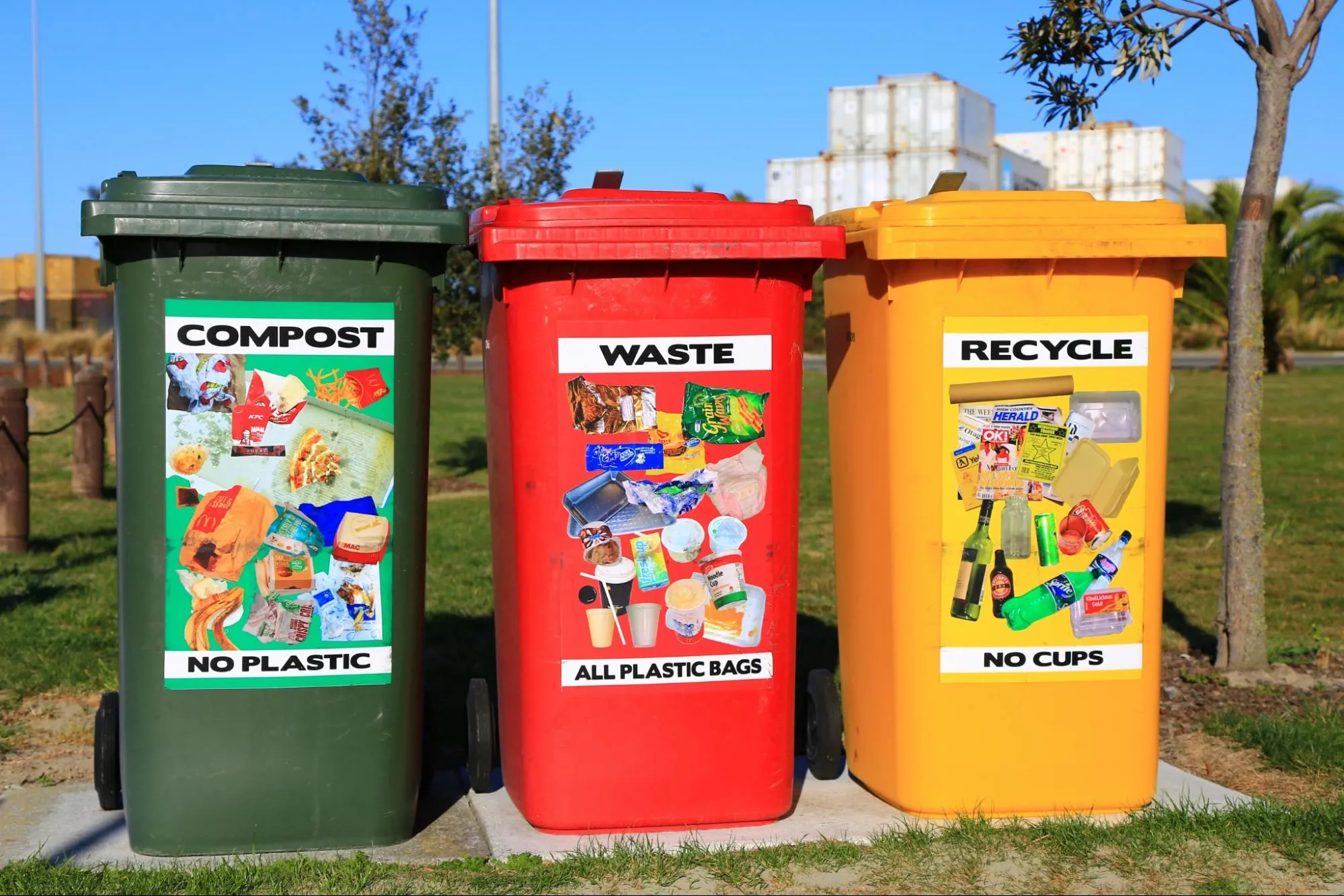 Image showing recycling bins.